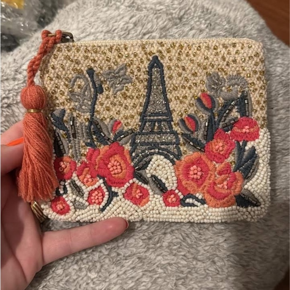 Beaded Paris Coin Purse